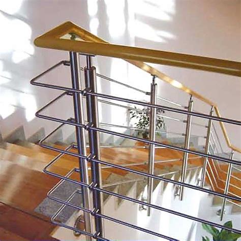 Flange fittings designed to mount railing posts (eg: Stainless Railing l Stainless Contemporary Railing - Stainless Steel Stair Parts