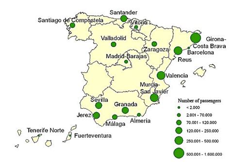 Map Of Airports In Spain Valley Zip Code Map