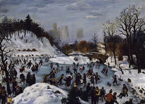 Skating In Central Park Smithsonian American Art Museum