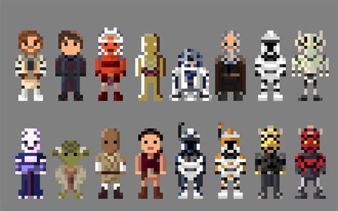 Star Wars The Clone Wars Characters 8 Bit By Lustriouscharming On