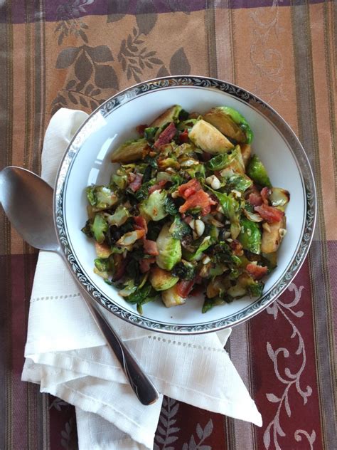 Featured in 4 thanksgiving day appetizers. Stovetop Bacon Brussels Sprouts | Cook It Up Paleo