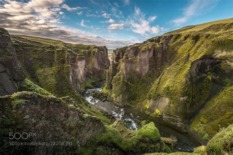 Fjaðrárgljúfur Is A Canyon In South East Iceland Which Is Up To 100 M