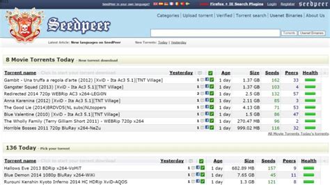 If you are new to torrent, you may ask whether it is legal for bittorrent/utorrent movie download from torrent sites. 50 Fast SeedPeer Proxy/Mirror Sites to Unblock SeedPeer 2017