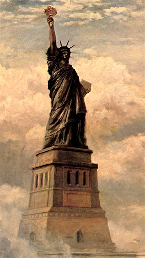 Statue Of Liberty Painting Mobile Wallpapers