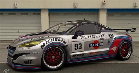 Martini Peugeot Rcz Livery Link In The Comments Imgur