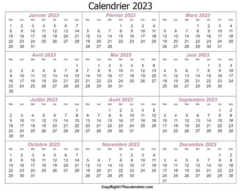 Calendrier Annuel 2023 Calendrier Su Ariaatr Images