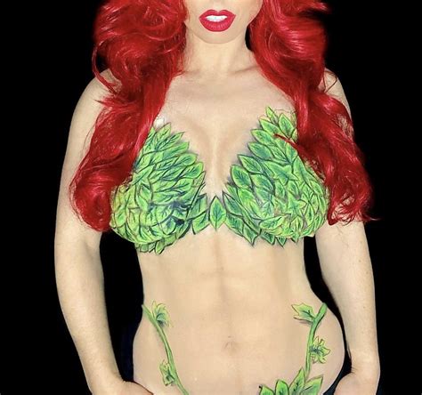 Poison Ivy Body Paint Cosplay XXX PICS