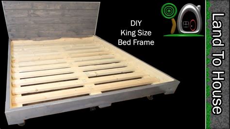 Diy King Size Bed Frame Youtube