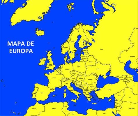 Mapa Da Europa Mapa Continente Europeu Kulturaupice