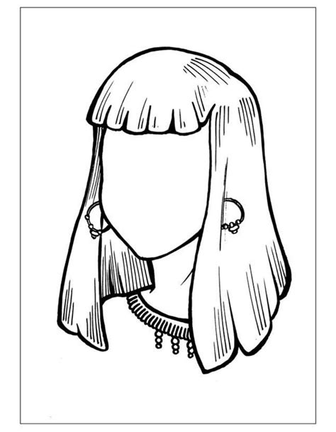 Hairstyles Coloring Pages 🖌 To Print And Color