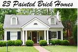White Painted Brick Homes Photos