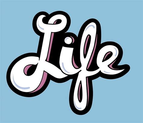 Life Word Typography Design Illustration Premium Image By Rawpixel
