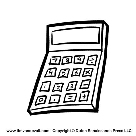 Free calculator clipart free download! Calculator clipart outline, Calculator outline Transparent ...