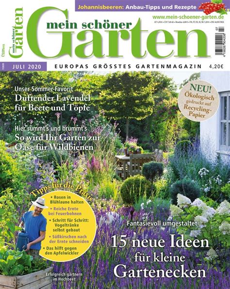 Europas größtes gartenmagazin in neuem format. Mein schöner Garten - Zeitschrift als ePaper im iKiosk lesen