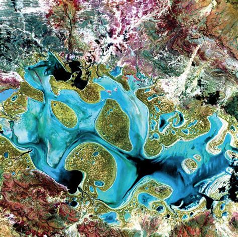Carnegie Lake Australia Nasa Images Earth As Art Satellite