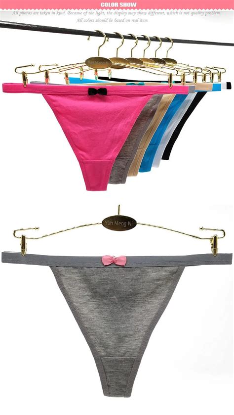 Yun Meng Ni Underwear New Design Cotton T Back Mature Ladies Sexy G