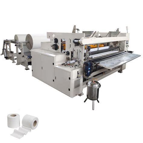 Full Automatic High Speed Rewinding And Perforating Toilet Paper Roll Making Machine China
