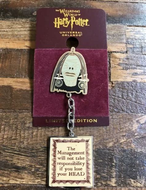 Shrunken Head Sign Pin Harry Potter Pin Harry Potter Universal