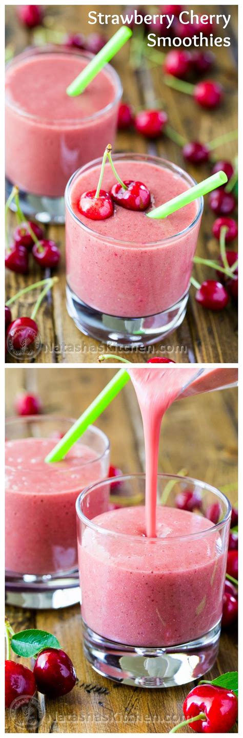 You can make delicious vegetable juices like carrot juice or beet juice, and if. These strawberry Cherry Smoothies are easy, healthy and ...