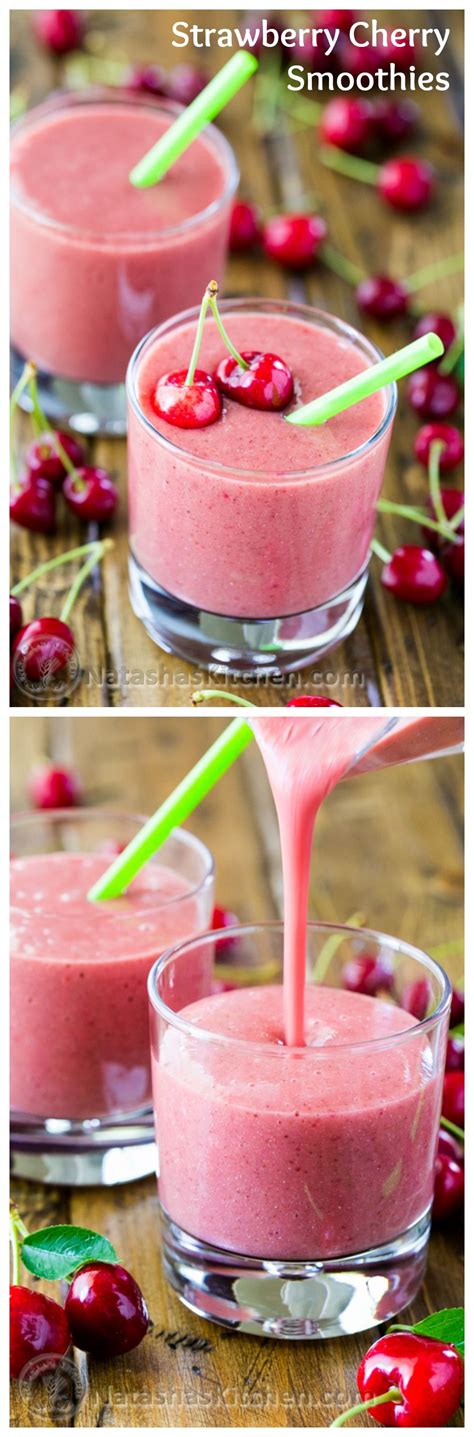 So don't be afraid of eating fruit. These strawberry Cherry Smoothies are easy, healthy and ...