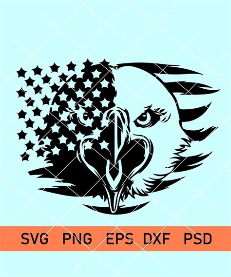 american flag eagle svg