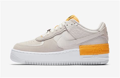 Get ready for fall with nike's air force 1 sage in bio beige: Nike Air Force 1 Shadow Beige Orange CU3446-001 Release ...