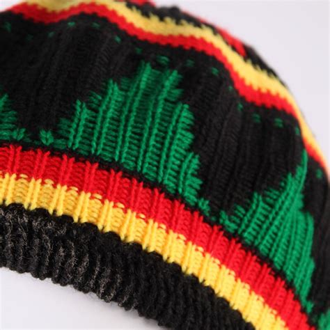 Berets Fashion Jamaican Rasta Hat Wig Dreadlocks Caribbean Beret Cap