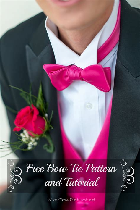 A Bow Tie Pattern With A Touch Of Class T This
