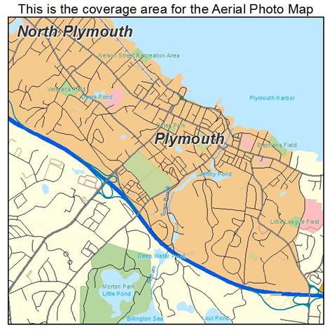 Aerial Photography Map Of Plymouth MA Massachusetts