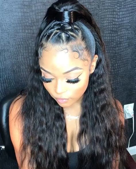 😍😍 Shes Happy Hair 😍😍 On Instagram A Stylish Creative Ponytail Is