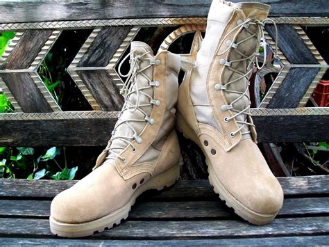 Usgi Us Army Mcrae Hot Weather Combat Boots Desert Tan 11 12 Wide