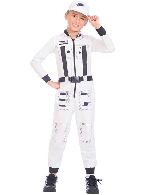 Boys Space Patrol Astronaut Childs Fancy Dress Costume Kids Nasa