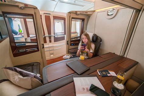 Singapore Airlines First Class Cabin