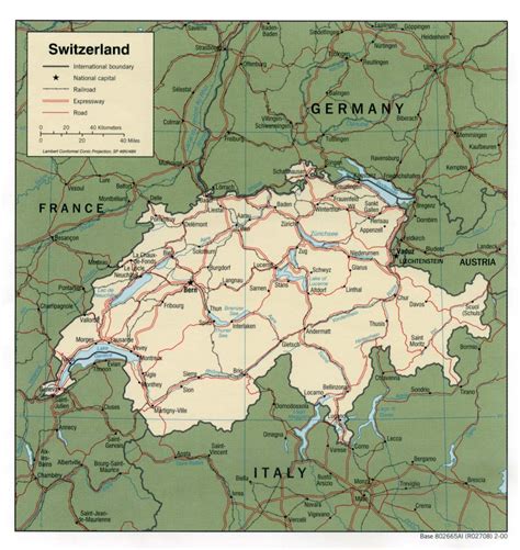 Free Maps Of Switzerland