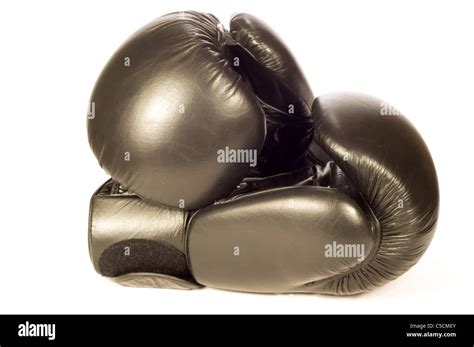 Black Boxing Gloves Stock Photo Alamy