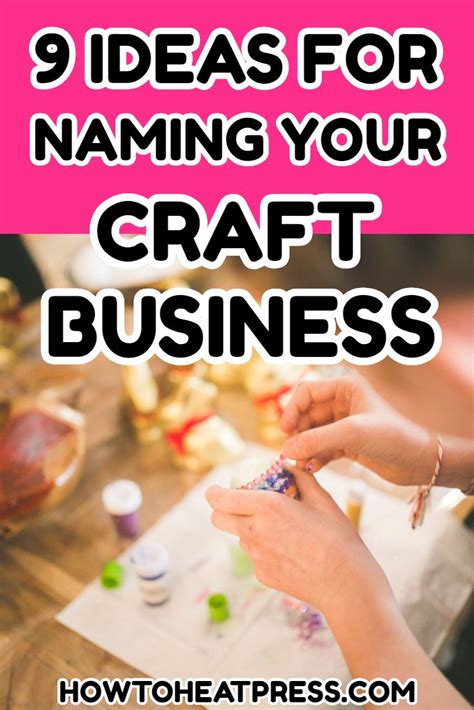 Ideas For Craft Business And Etsy Shop Names Craft Business Adhesive