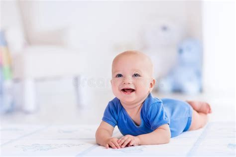 Baby Boy In White Nursery Stock Photo Image Of Infant 68361158