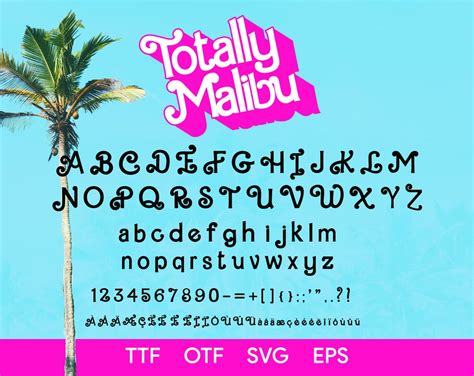 Barbi S Font Alphabet Letters For Doll Barbs Svg Girl Malibu