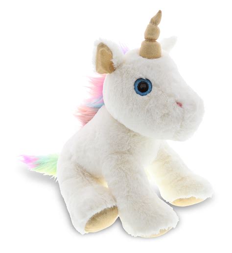 Dollibu White And Gold Unicorn Stuffed Animal Plush Kids And Adults