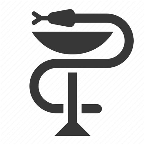 Bowl Of Hygieia Chalice Cup Medical Pharmacy Serpent Snake Icon