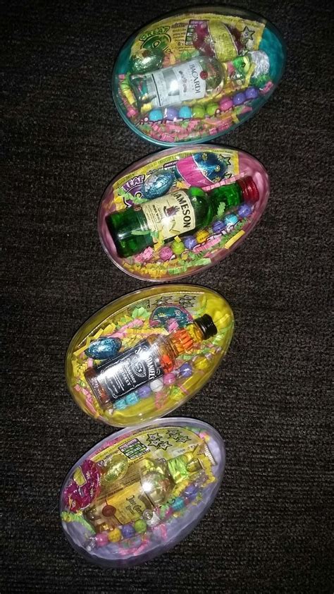 Love The Idea Of Stuffing Big Easter Eggs With Adult Party Favors Like Candies And Mini Alcohol