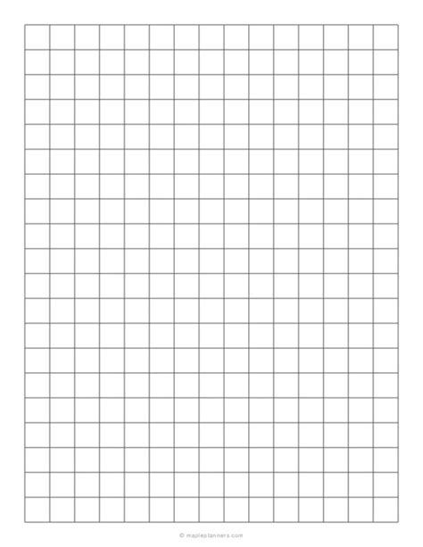 Free Printable Graph Paper 1 2 Inch