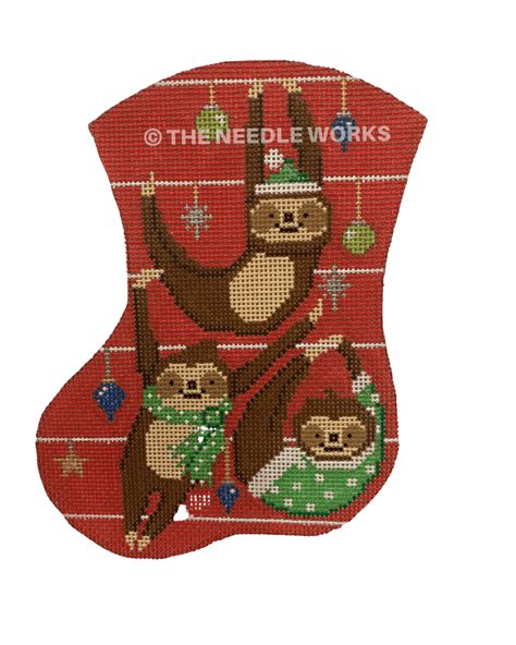 Sloth Christmas – The Needle Works png image