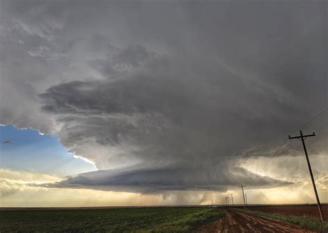 Incredible Supercell Structure From Wednesday S Storm Along The TX OK