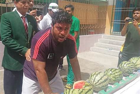 Man Smashes Watermelons With His Head Sets New World Record