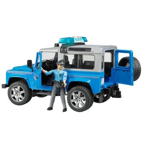 Bruder Land Rover Defender Police Car With Policeman Figure 02597