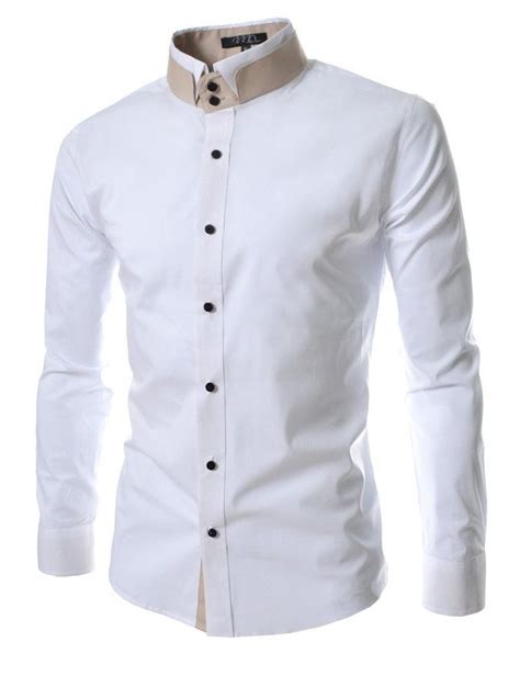 Thelees Mens Unique Double Collar Shirts At Amazon Mens Clothing Store