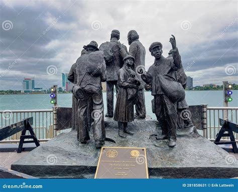 The Gateway To Freedom Memorial In Detroit Detroit United States