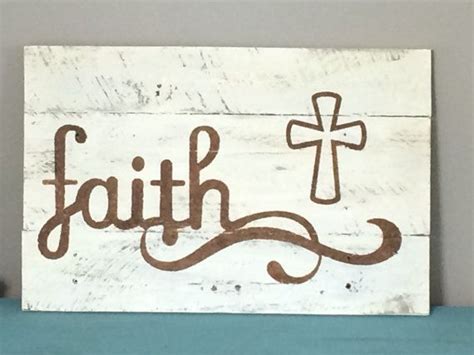 Faith Pallet Sign By Designsbycoast2coast On Etsy Pallet Creations