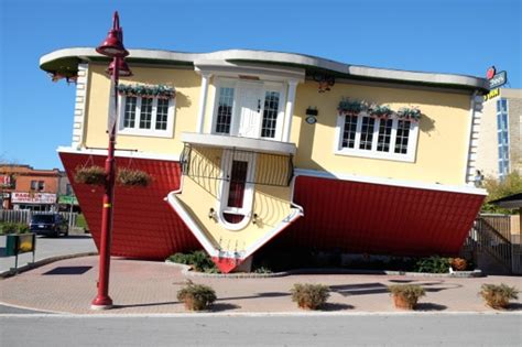 Tourists like to flock there to take photos — particularly. Upside Down House | Marriott on the Falls